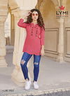 Pink Colour Latest fancy Designer Casual Wear Embroidery Work Flex Rayon Westren Ladies Top Collection 3504